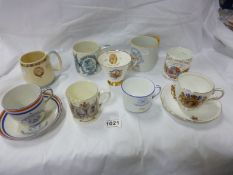 A mixed lot of commemorative china (late 19C early 20C)