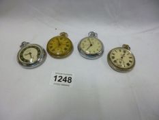 4 vintage Services pocket watches