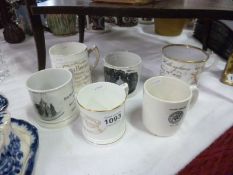 2 Royal Doulton souvenir mugs and 4 others