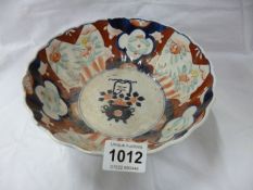 A hand painted Oriental bowl, 24cm diameter, 10cm deep