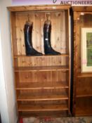 A pine book case