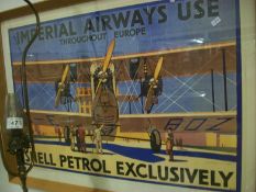 A 1969 Print of Imperial Airways Shell Petrol advert
