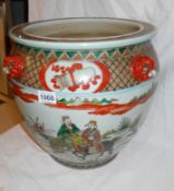 A large handpainted Chinese bowl