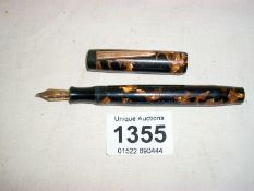 A Mentmore fountain pen with gold nib