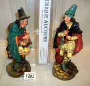 2 Royal Doulton figures,The Mask Seller and the Pied Piper