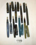 8 Old Fountain pens