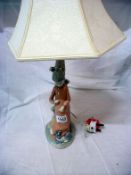 A Zaphir/Lladro girl with dog table lamp