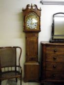 A Lincoln painted dial long case clock