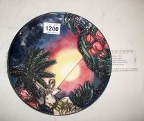 A Moorcroft Millenium Plate 'Birth of Light'