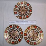 3 Royal Crown Derby 'Old Imari' Plates (8.75cm)