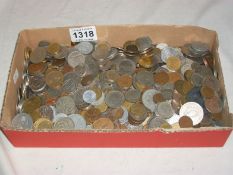 A quantity of mixed coins.