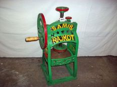 A Victorian cast iron press/slicer