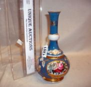 A floral decorated bottle vase