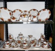 Approximately 50 pieces of Royal Albert Old Country Roses