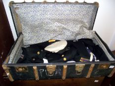 A Royal Navy Engineer's uniform in trunk