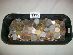 A quantity of mixed coins.