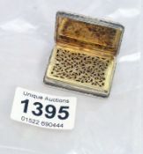 A Georgian silver vinaigrette