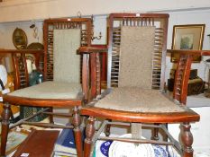 A pair of Early 20th century arm chairs