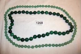 2 strings of Jade beads