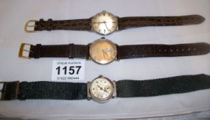 3 Vintage wrist watches