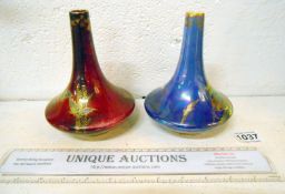 2 Fieldings 'Lusterine' vases