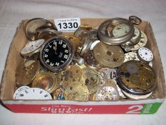 A quantity of ladies and gent's watch movements