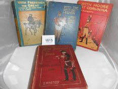 4 volumes by G A Henty including 1903 'With the British Legion