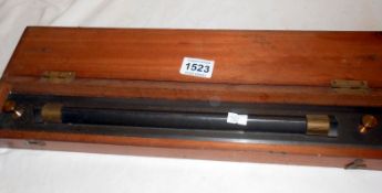 A 19th century cased ships ruler by Stanley