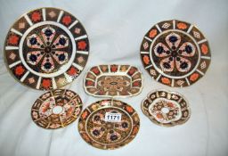 6 pieces of Royal Crown Derby including Old Imari