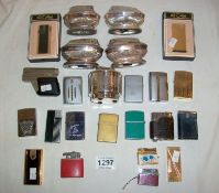 A quantity of Ronson lighters