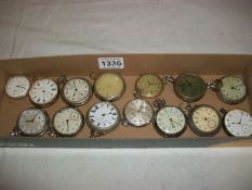 14 old gent's pocket watches