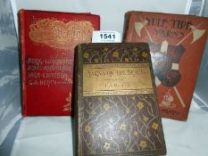 3 books by G A Henty including 1st edition 'Yule Logs' 1898