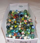 A box of marbles