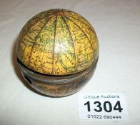 A Victorian globe inkwell