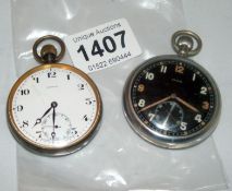 A Cyma & Pinnacle pocket watch