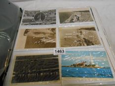 A large album of postcards