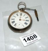 A Waltham silver pocket watch