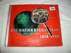 An album of German cards, Die Nachkriegszeit 1918-1934 (The Postwar Period) complete