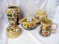 5 items of Indian Tree ware including ginger jar