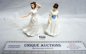 2 Royal Doulton figurines, Charmed and Melody