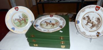 3 Spode St Ledger Limited Edition plates inc. Nijinsky