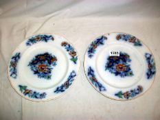 A pair of 19th century Davenport plates