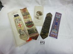 4 Cash's silk bookmarks and one other