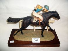 A Border Fine Arts Race Horse and Jockey