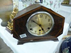 A Deco Mantel clock