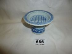 An early Japanese blue and white footed bowl