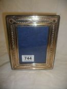 A Hallmarked silver photo frame