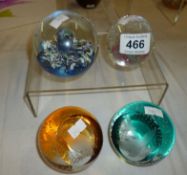 4 Caithness paperweights including 'All Creatures Great and Small'