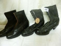 2 pairs of 19th century ladies boots