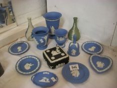 13 items of Wedgwood jasper ware